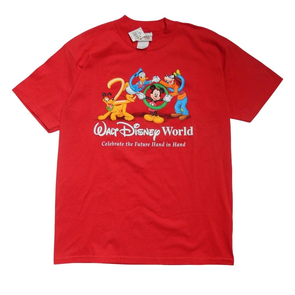 Walt Disney World 2000 Millennium Celebration Red T-Shirt Mens XL NWT